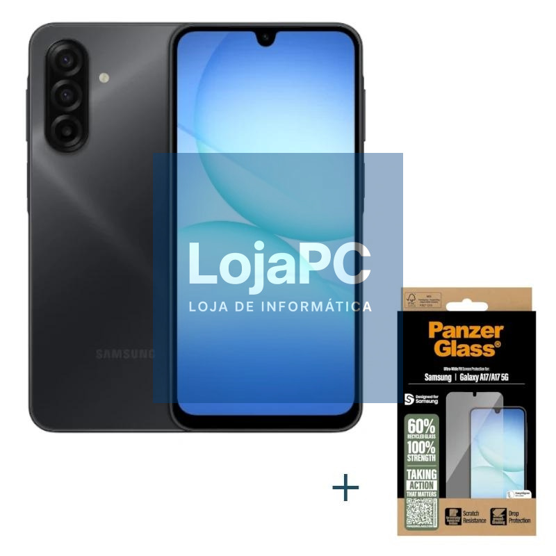 Samsung Galaxy A17 128GB 4GB Preto+Prot PanzerGlas