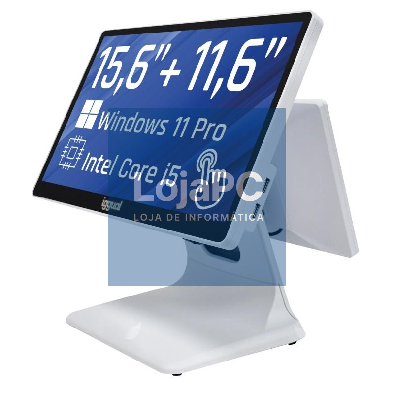 iggual TPV dual 15,6+11,6 i5 8350U 8+256G W11 Blan