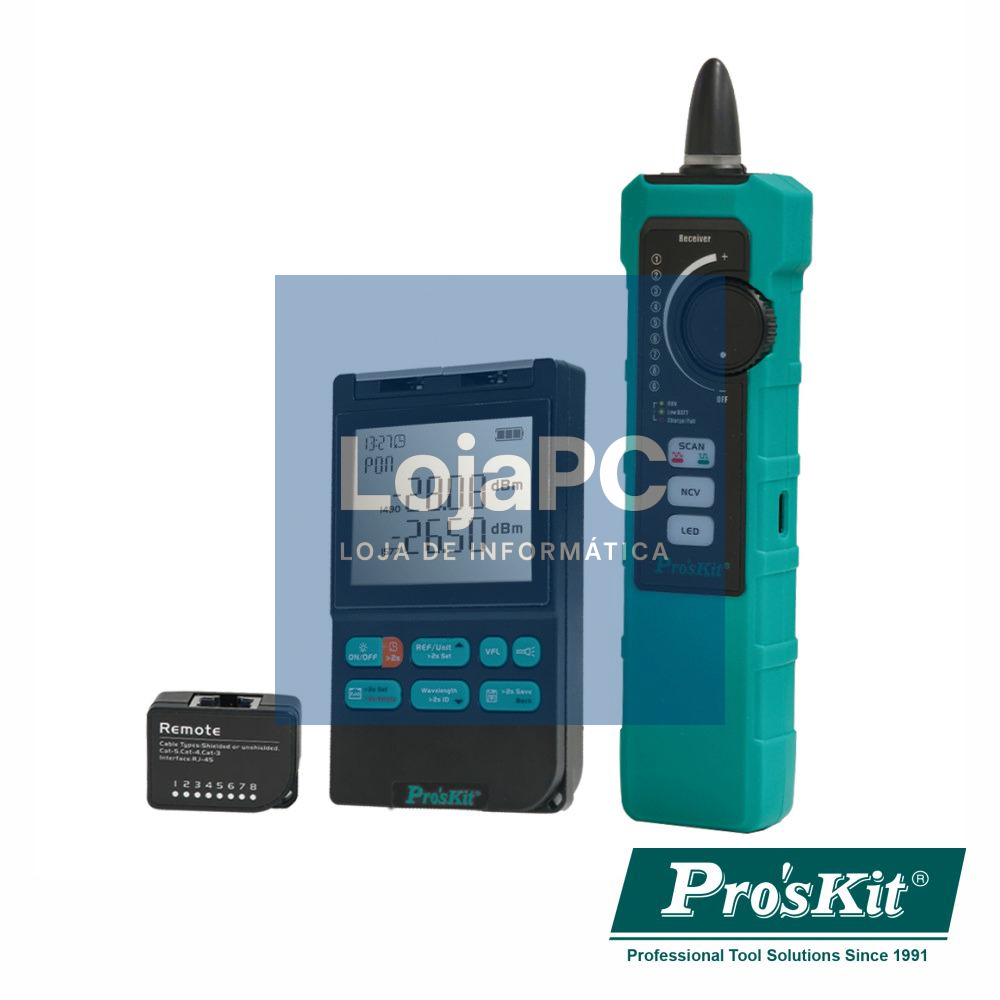 Medidor Fibra Óptica XGPON 5 Em 1 C/ Localizador Cabos