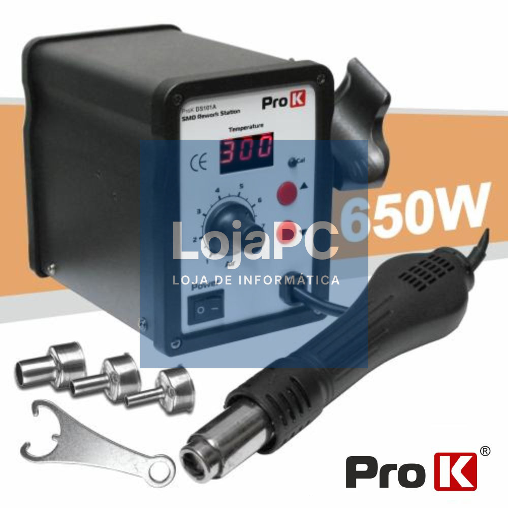 ESTAÇÃO DE DESSOLDAR SMD AR QUENTE 650W PROK