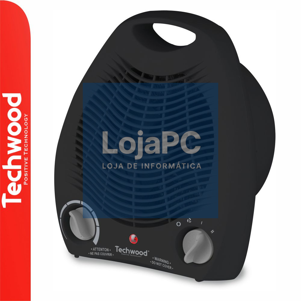 Aquecedor Termoventilador 2000W Preto TECHWOOD