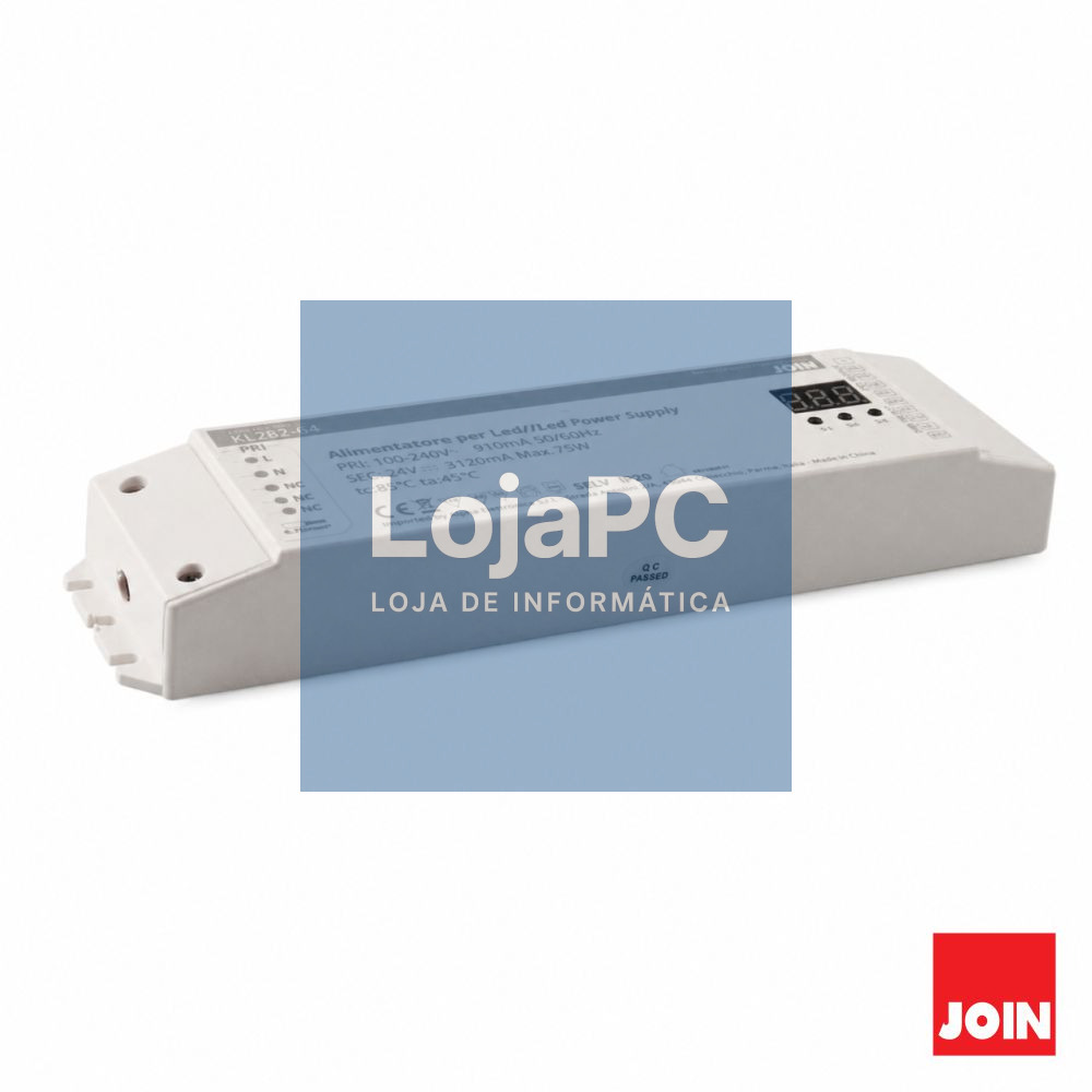 Fonte De Alimentação P/ LED 75W 24V DMX 4 Canais JOIN