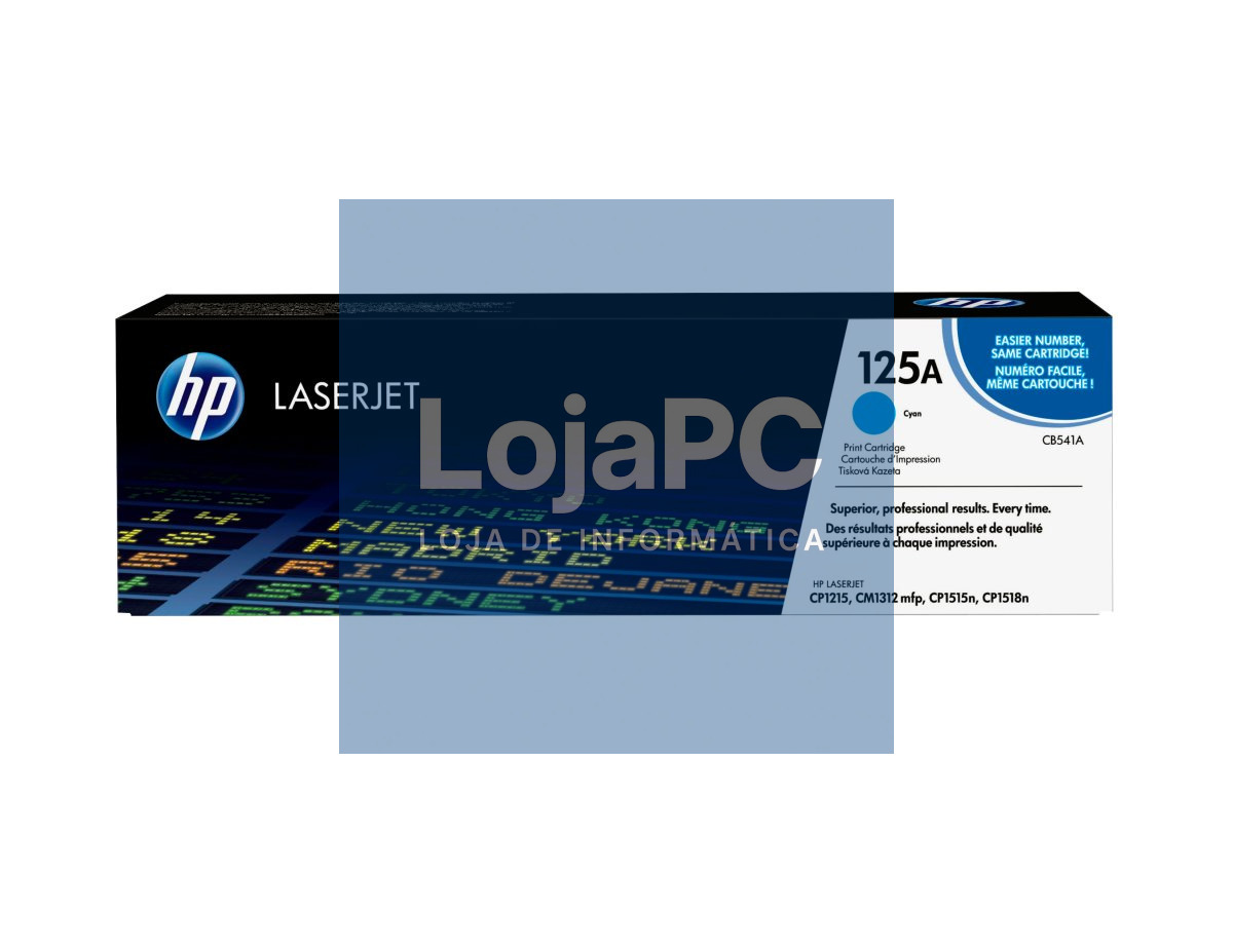 HP 125A original Colour LaserJet Toner cartridge CB541A cyan standard capacity 1.400 pages 1-pack