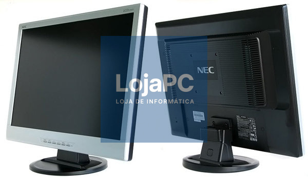 Monitor NEC 22WV GRAU B Pie de cristal 22 VGA NegroPlata