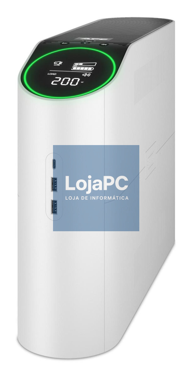 APC Back-UPS Pro 2200VA for Gaming, 230V, Pure Sinewave, LCD, White, Schuko