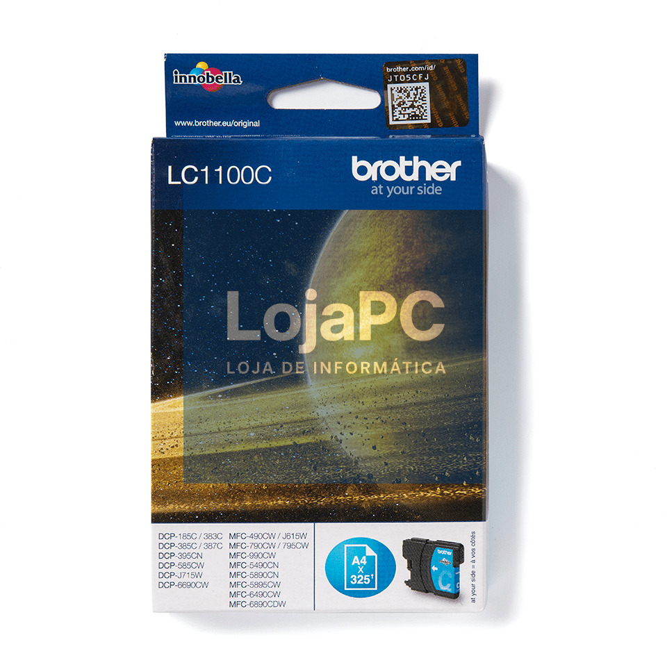 Tinteiro BROTHER LC1100C Cianp - MFC-6490CW, DCP-385C/585CW