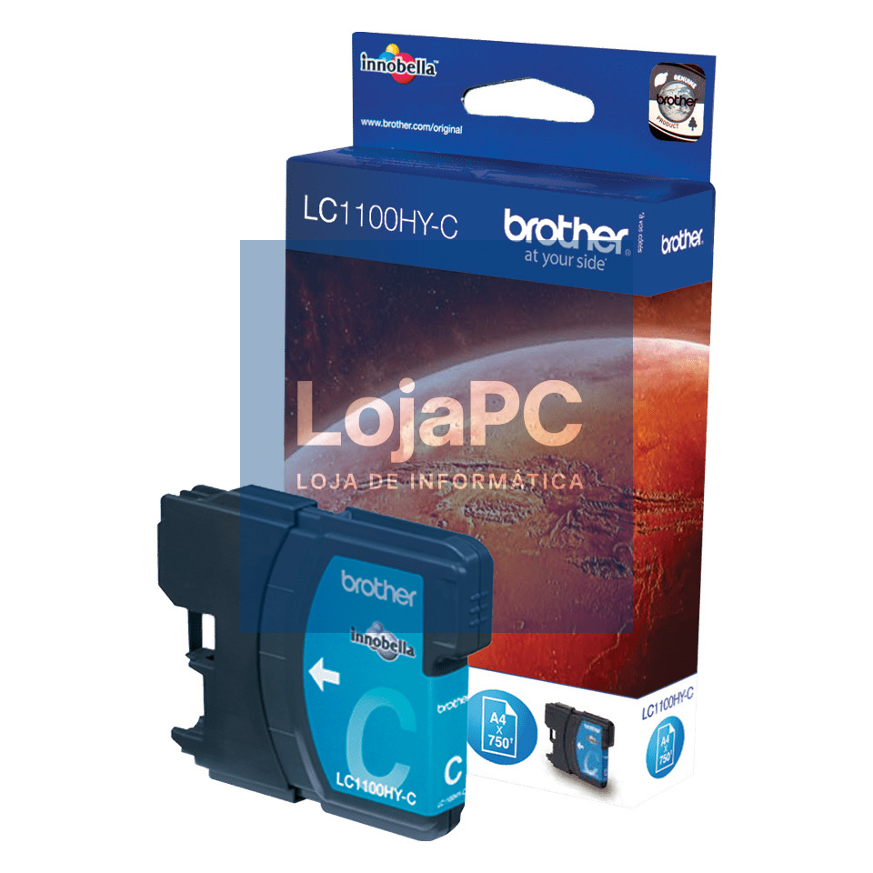 Tinteiro BROTHER LC1100HYC Ciano - MFC-6490CW/5890CN/5895CW