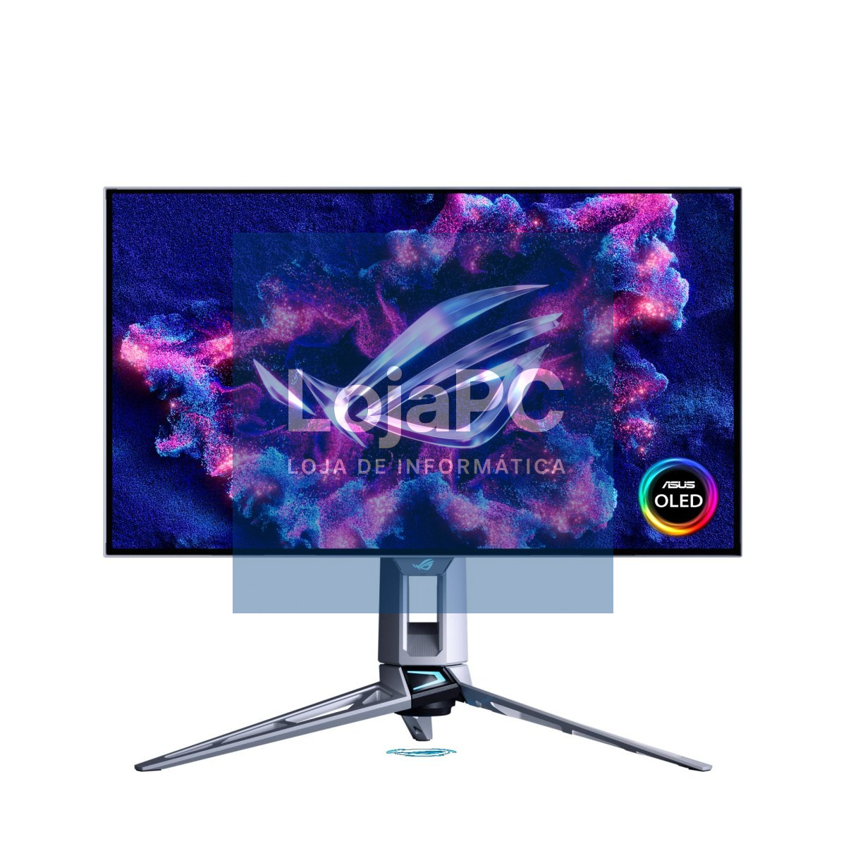 Asus ROG Swift OLED PG27AQDP - Gaming Monitor 27'' (26.5-inch viewable) WOLED panel, 480 Hz, 0.03 ms (GTG), FreeSync Premium, custom heatsink, ASUS OLED Care+, AI Assistant, VESA DisplayHDR™ 400 True