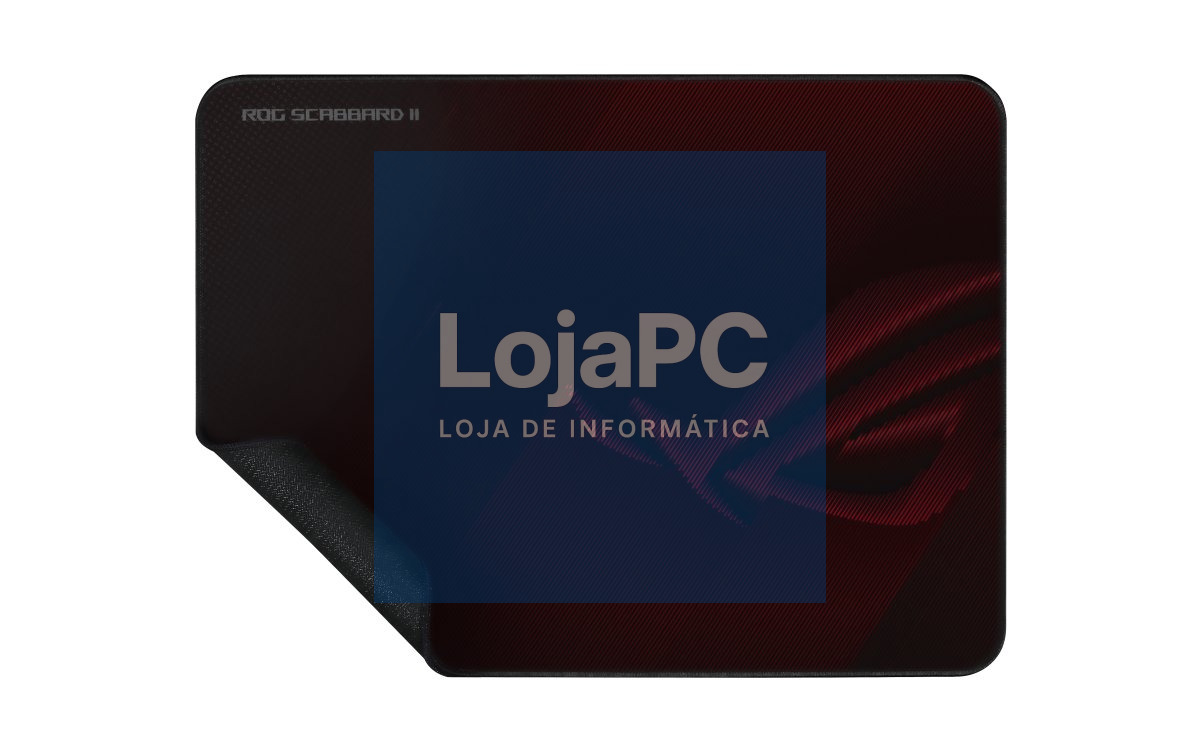 Asus ROG Scabbard II Medium size gaming mouse pad with protective nano-coating for a water-, oil-and dust-repellant surface, with anti-fray, flat-stitched edges and a non-slip rubber base
