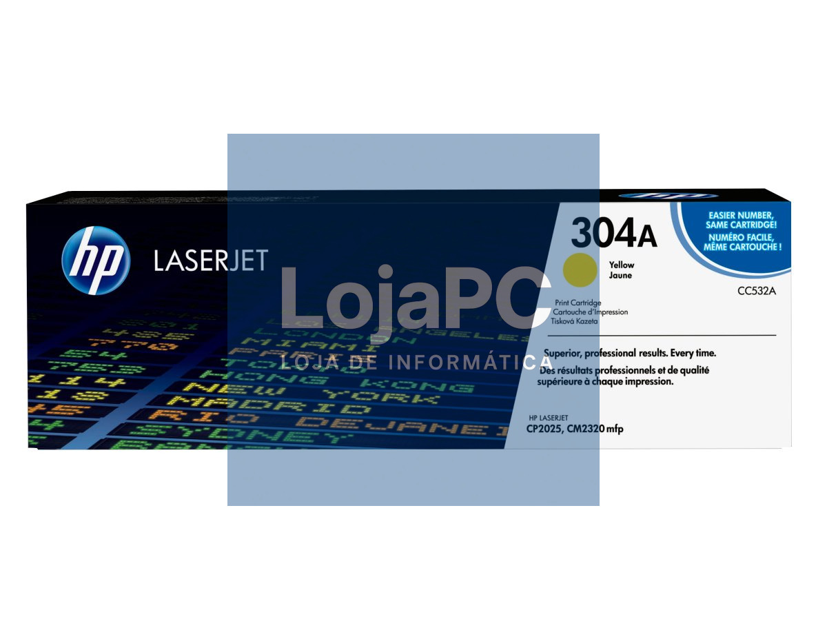 HP 304A original Colour LaserJet Toner cartridge CC532A yellow standard capacity 2.800 pages 1-pack ColorSphere