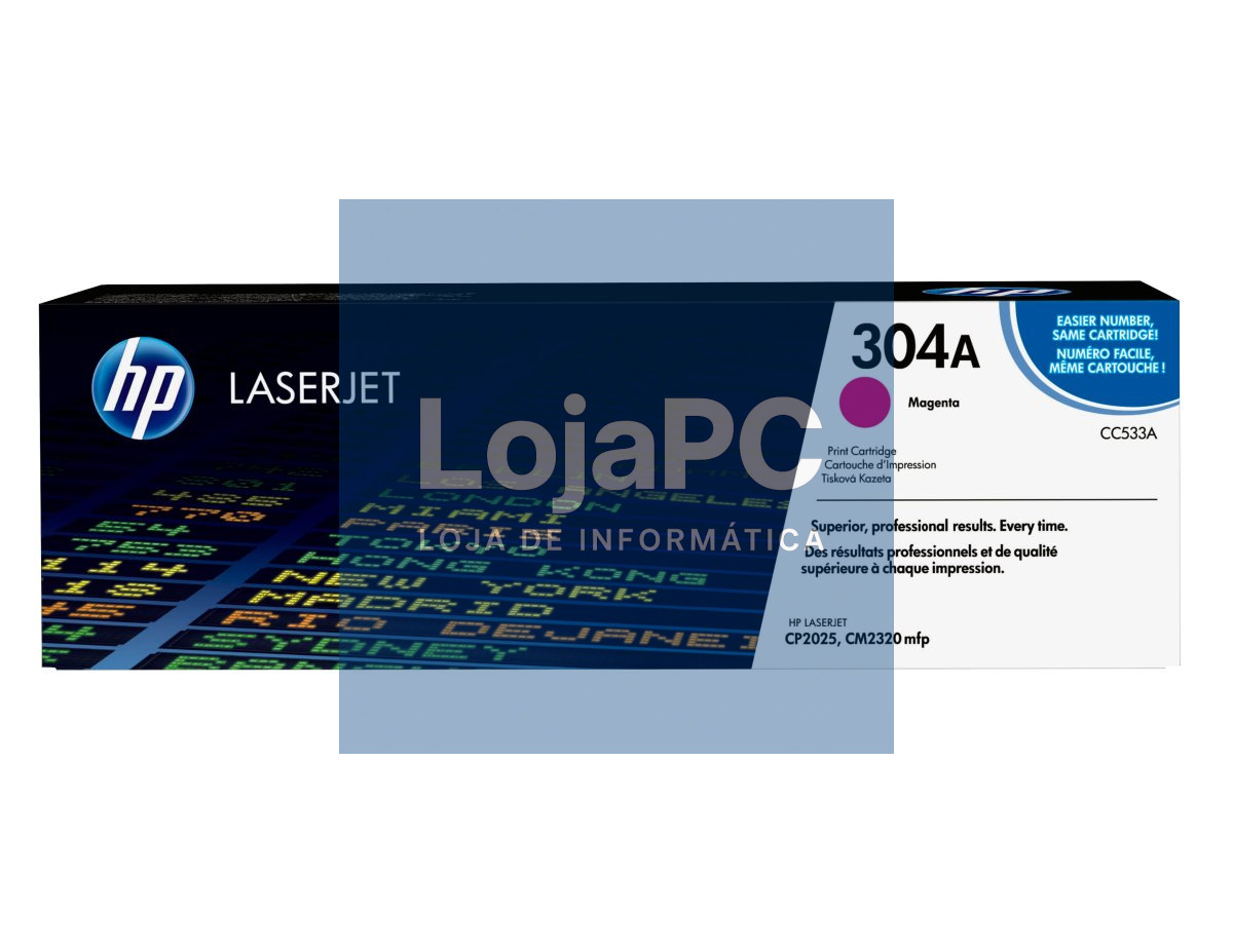 HP 304A original Colour LaserJet Toner cartridge CC533A magenta standard capacity 2.800 pages 1-pack ColorSphere