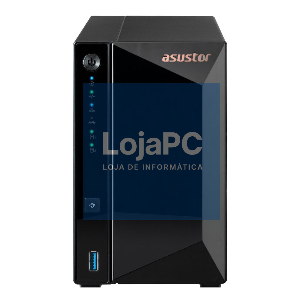 Asustor Drivestor 2 Pro (AS3302T V2), 2 Bay NAS, Realtek RTD1619B, Quad-Core, 1.7GHz, 2GB DDR4, 2.5GbE x1, USB3.2 Gen1 x3 (Diskless)