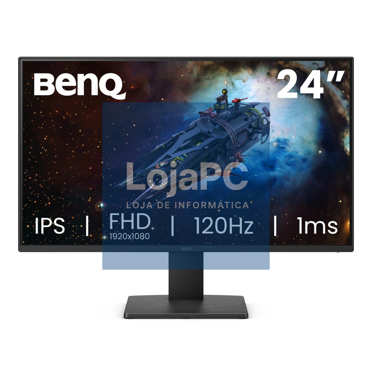 Benq GW2491P - Monitor 24'', IPS, 1920 x 1080, 120 Hz, 5 ms / 1 (MPRT), DP / HDMI, 99% sRGB, Native contrast 1500:1