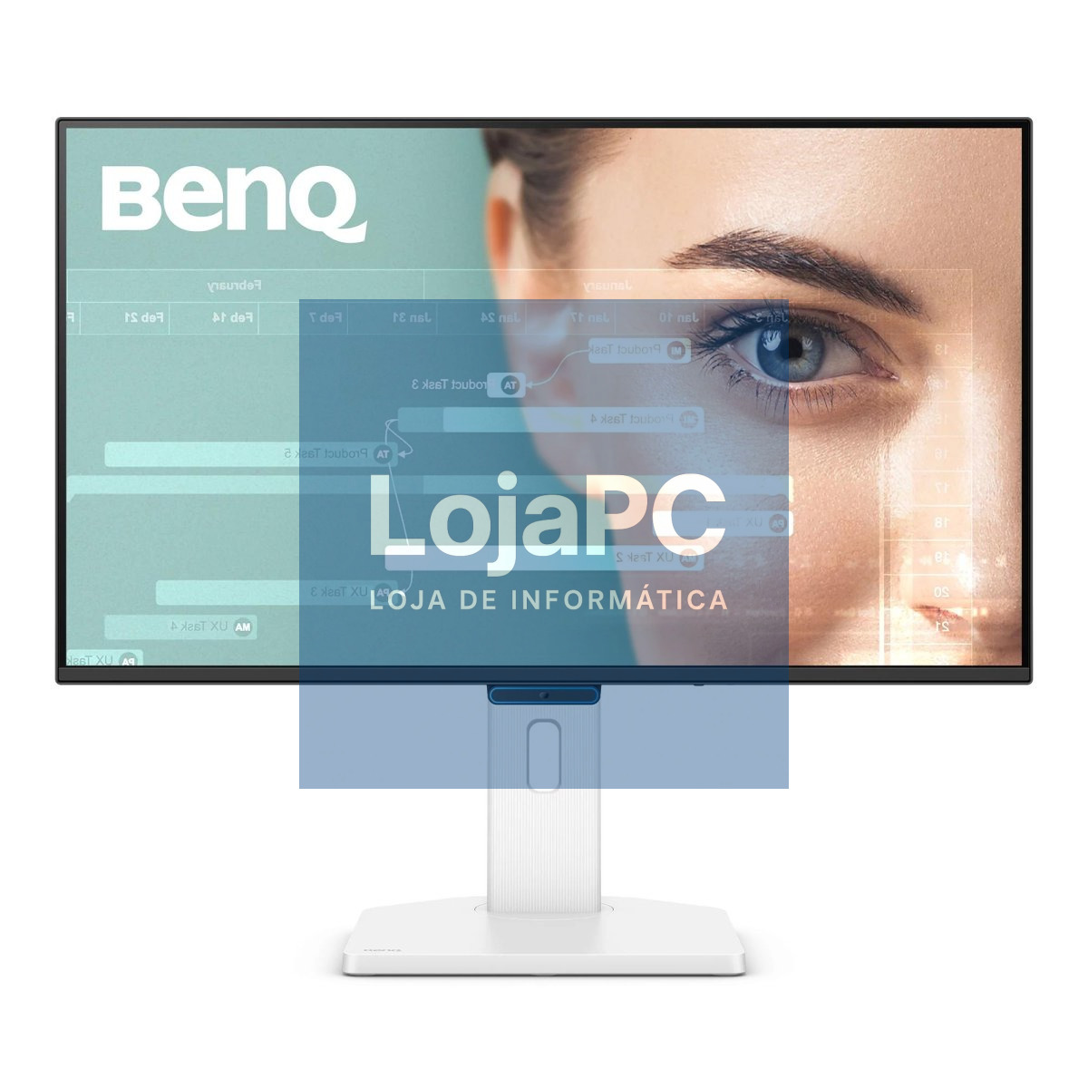 Benq GW2790TC - Monitor 27'', IPS, Full HD (1920x1080) 16:9, 5ms, 144Hz, 250 cd/m2, 1500:1, 1x HDMI, 1x DisplayPort, 1x USB-C, Suporte totalmente ajustável - Preto e Branco