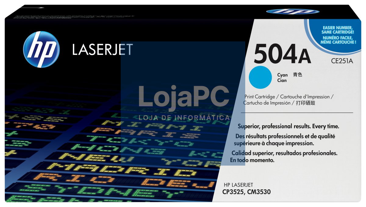 HP 504A original Colour LaserJet Toner cartridge CE251A cyan standard capacity 7.000 pages 1-pack ColorSphere