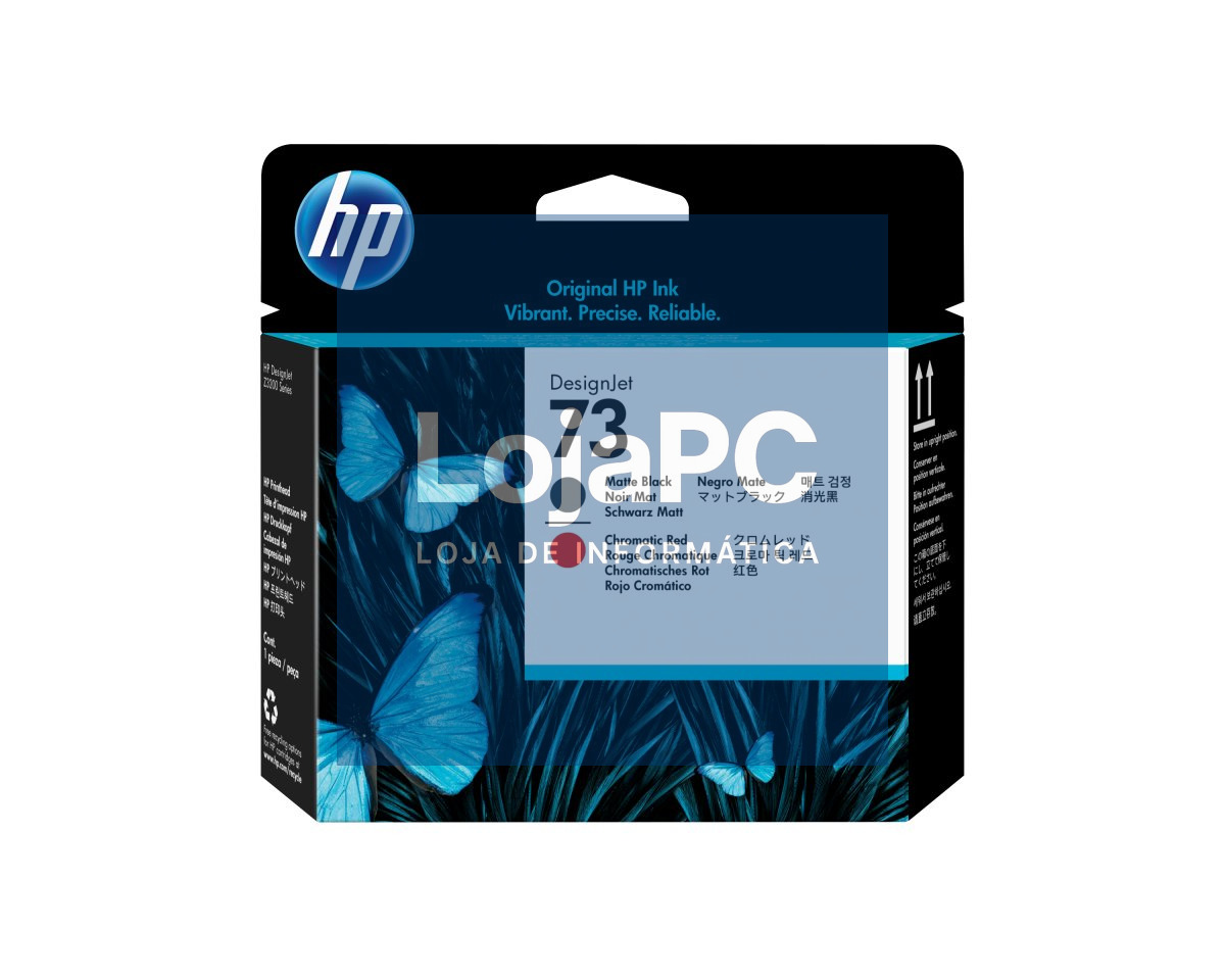 HP 73 original printhead CD949A chromatic red matte black and chromatic red 1-pack