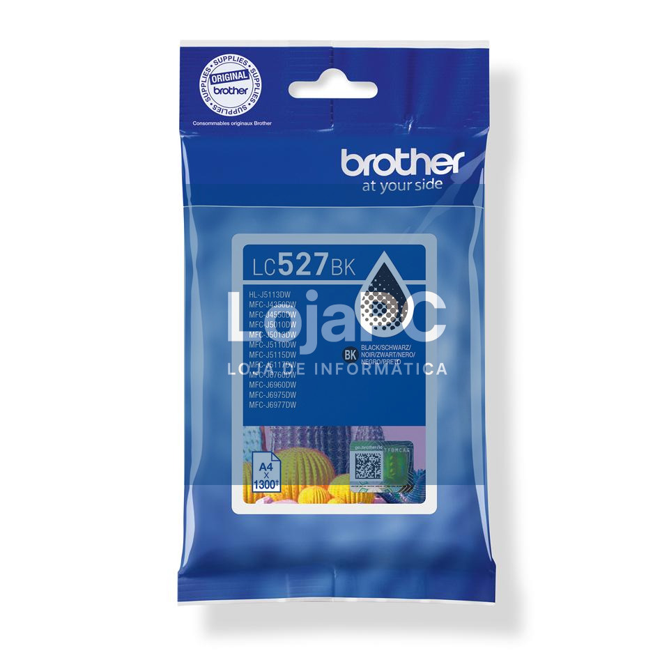 Brother Tinteiro Preto, Duração aproximada: até 1.300 páginas (segundo ISO/IEC 24711)