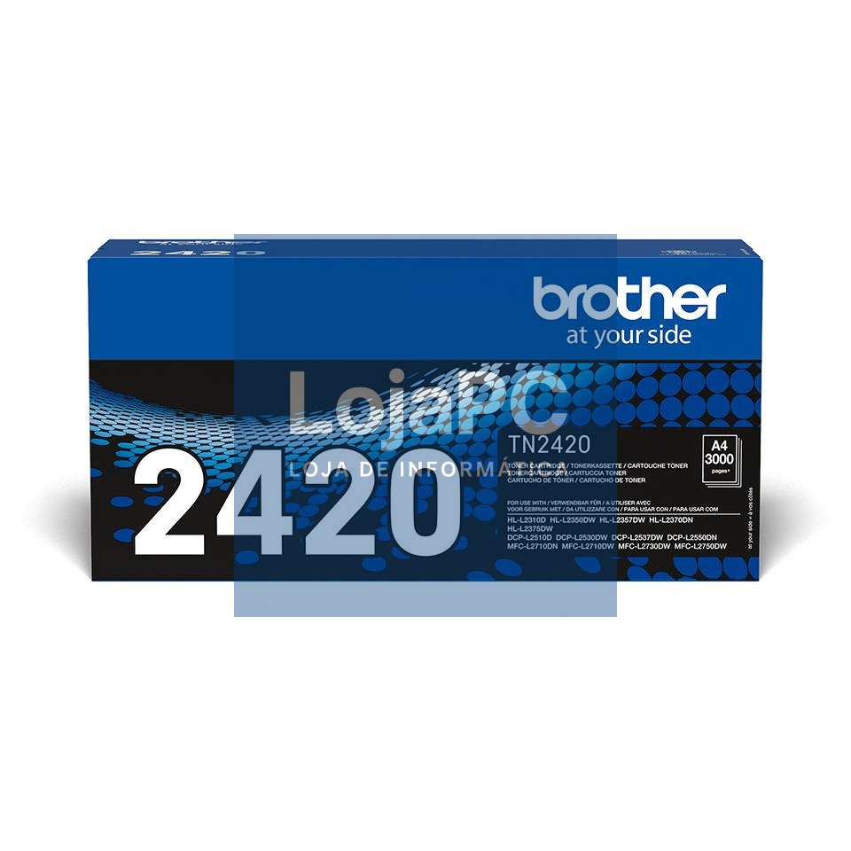 Brother Toner preto, duração estimada: 3.000 páginas segundo ISO/IEC 19752