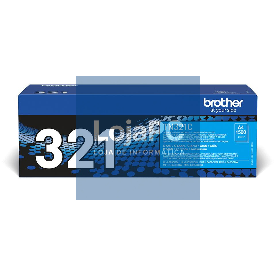 Brother Toner Cyan, duração: 1.500 Pág., para: HLL8250CDN/HLL8350CDW