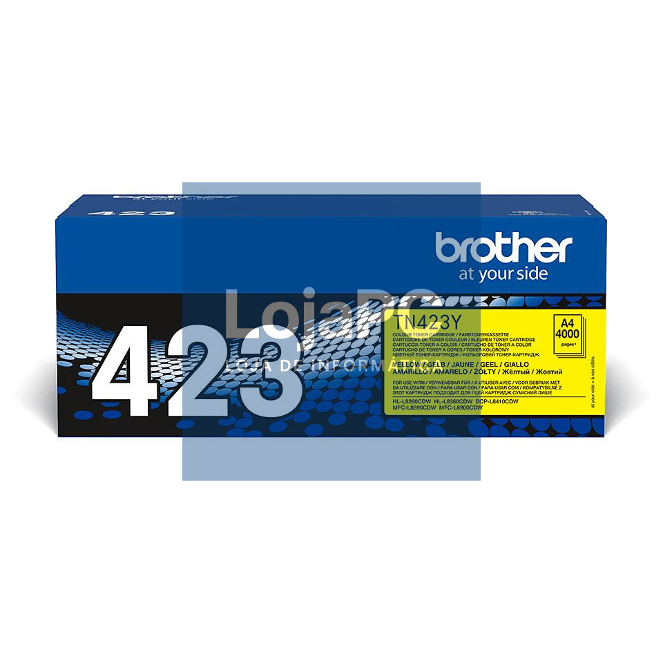 Brother Toner Amarelo Duração estimada: 4.000 pág. segundo ISO/IEC19798