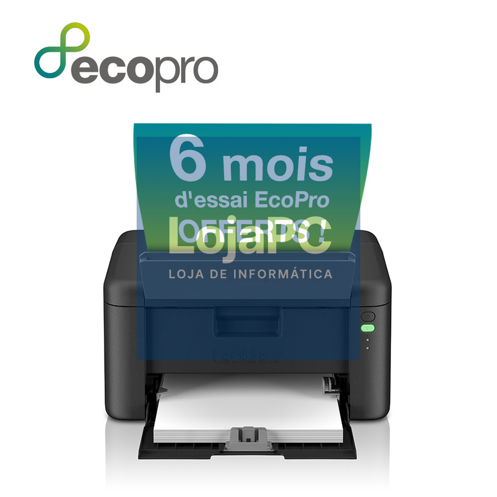 Brother HLL1240W - Impressora laser monocromática compacta WiFi. Bandeja 150 folhas - 20 ppm - Conexão móvel