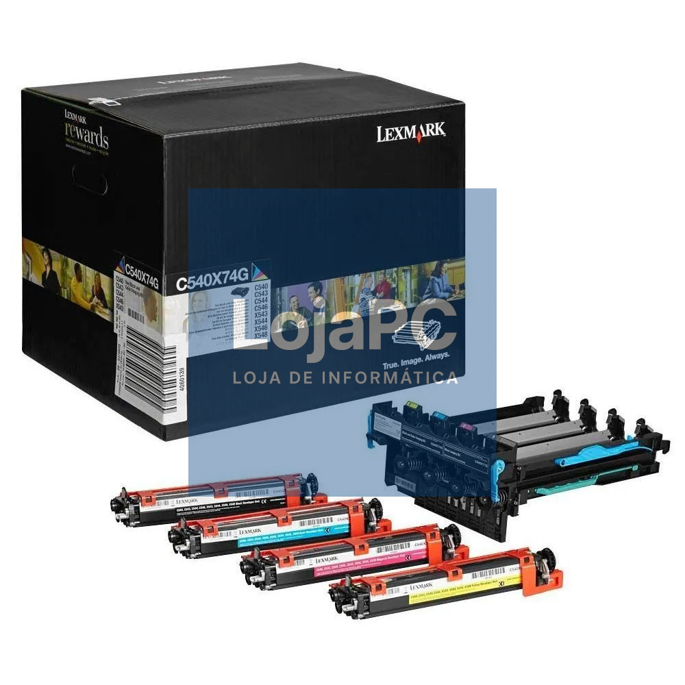 LEXMARK C540 C543 C544 X543 X544 toner drum cartridge black and colour standard capacity 30.000 pages 1-pack