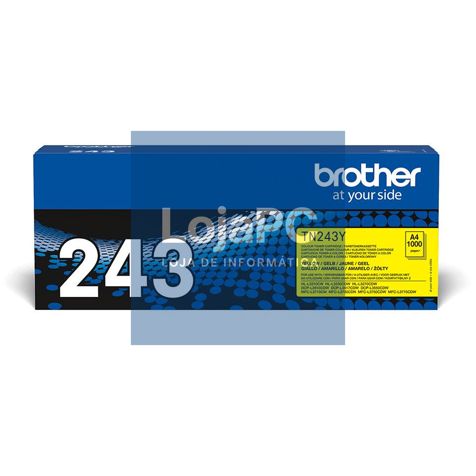 Brother Toner Amarelo, duração estimada: 1.000 Pág. segundo ISO/IEC19798