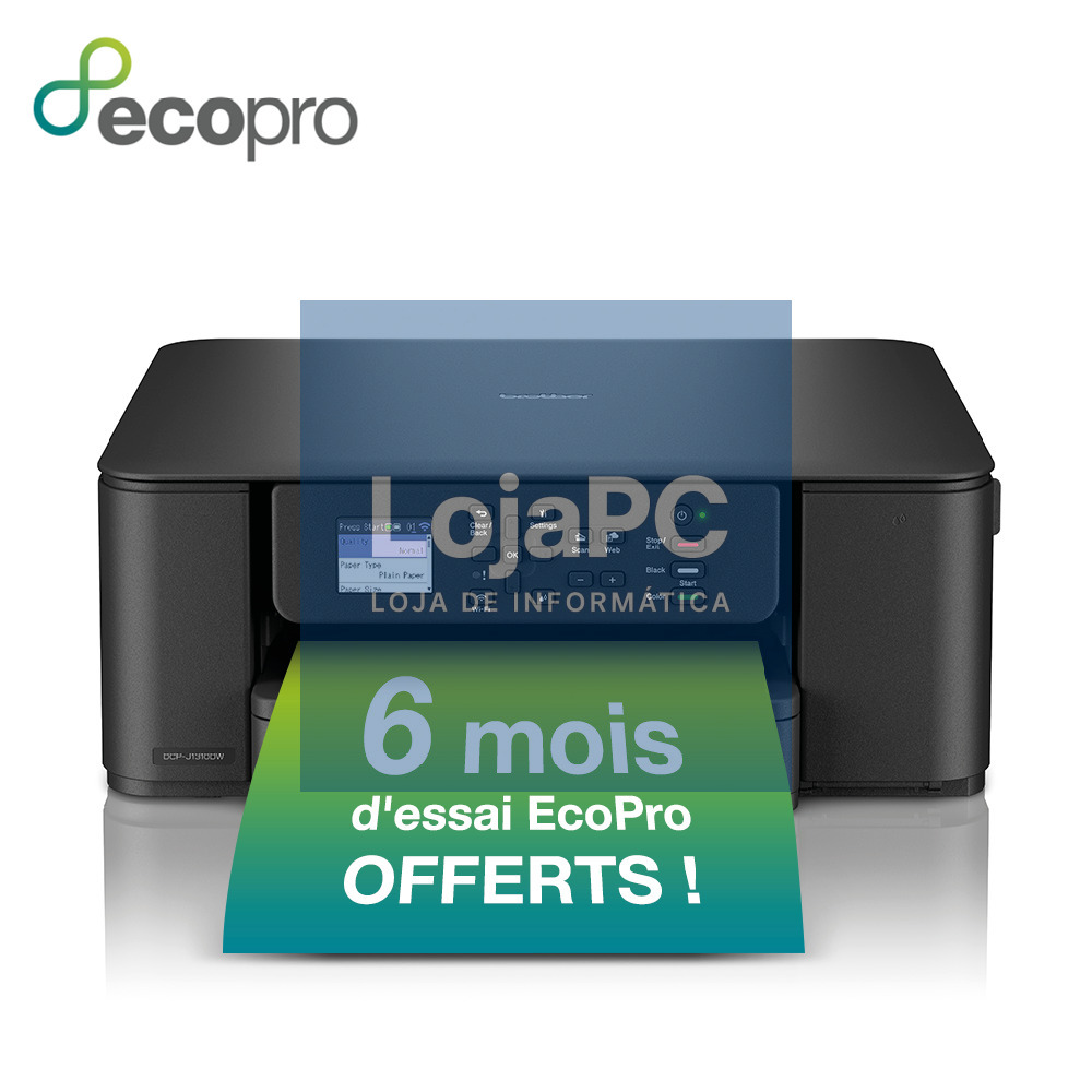 Brother DCP-J1310DW - Impressora Multifunções de tinta, WIFI, WIFI Direct, conexão a dispositivos móveis e impressão automática em frente e verso.