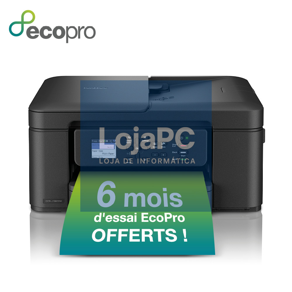 Brother DCPJ1360DW - Impressora multifuncões de tinta, com conexão WiFi, WiFi Direct e dispositivos móveis. ADF e impressão automática frente e verso. Impressora|Copiadora|Scanner. Bandeja de 150