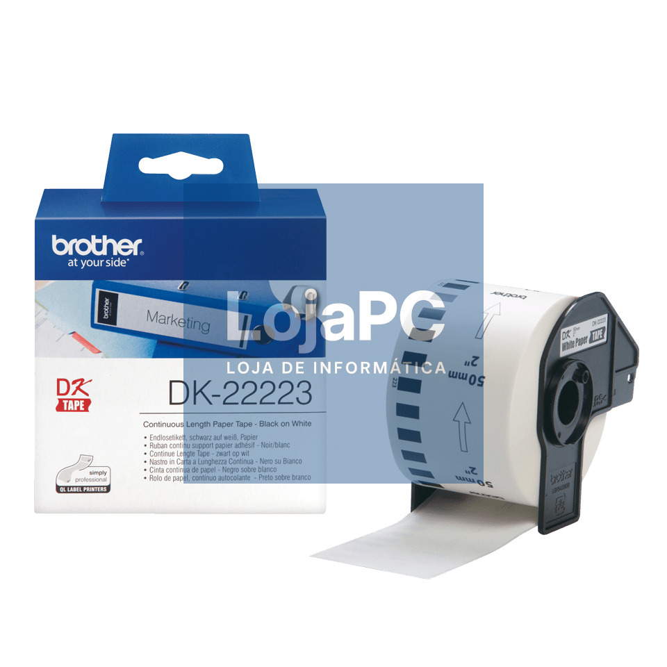 BROTHER DK22223 CONTINUOUS PAPER TAPE 50MMX30 5M