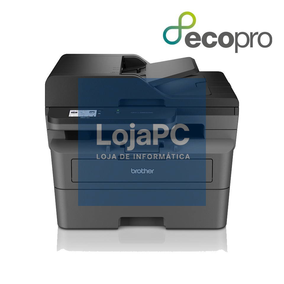 Brother MFC-L2860DWE - Impressora multifunções laser monocromática WiFi com fax, visor tátil, impressão automática em frente e verso e ADF de 50 folhas. Impressora, Copiadora, Scanner, Fax