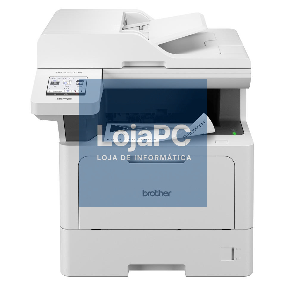 Brother MFCL5710DWRE1 - Impressora multifunções laser monocromática de uso profissional, duplex automático 4 em 1, rede cablada e WiFi. Impressora | Copiadora | Scanner | Fax. Bandeja 250 folhas -