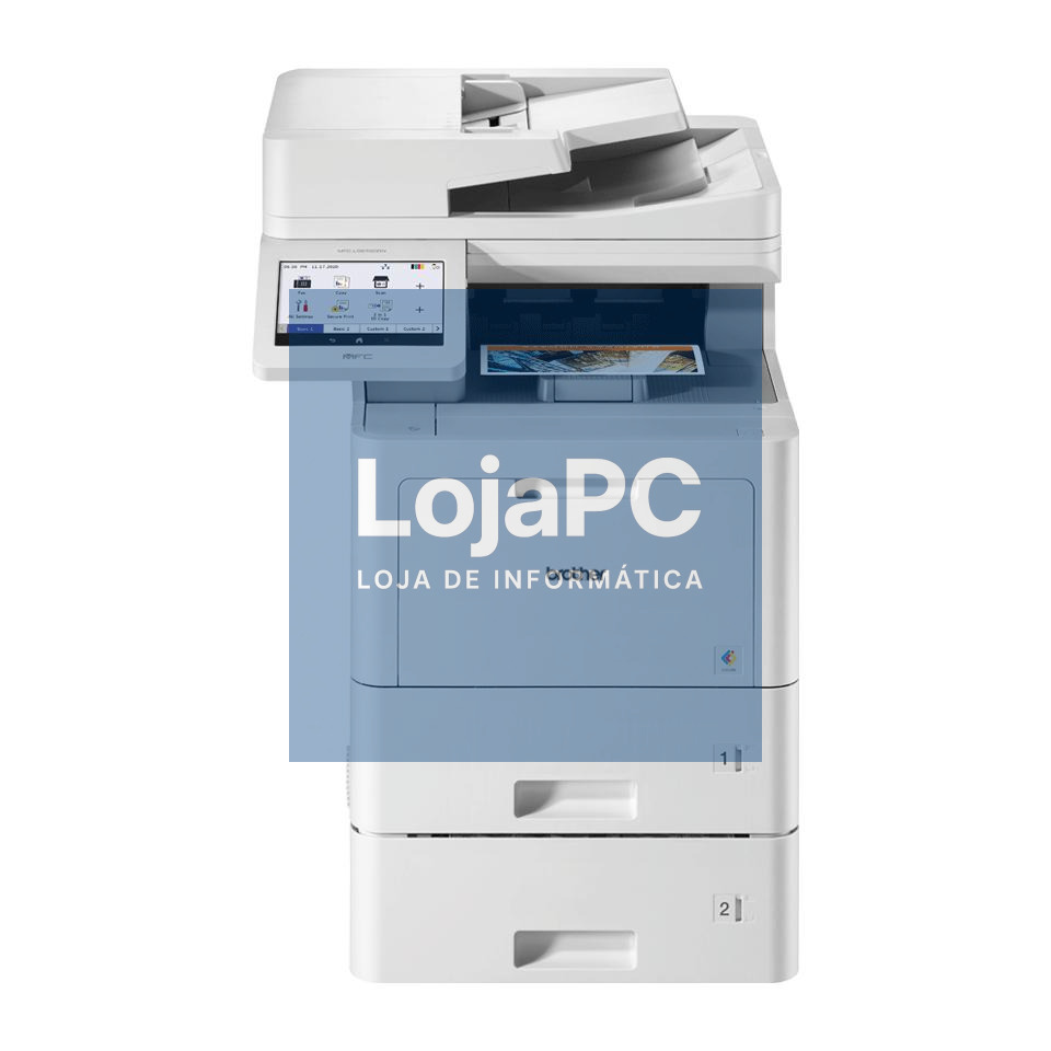 Brother MFC- L9670CDNT - Impressora multifunções profissional laser cores de alto rendimento em todas as funções, grande qualidade de impressão, toner XL incluído e baixo custo total de propriedade,