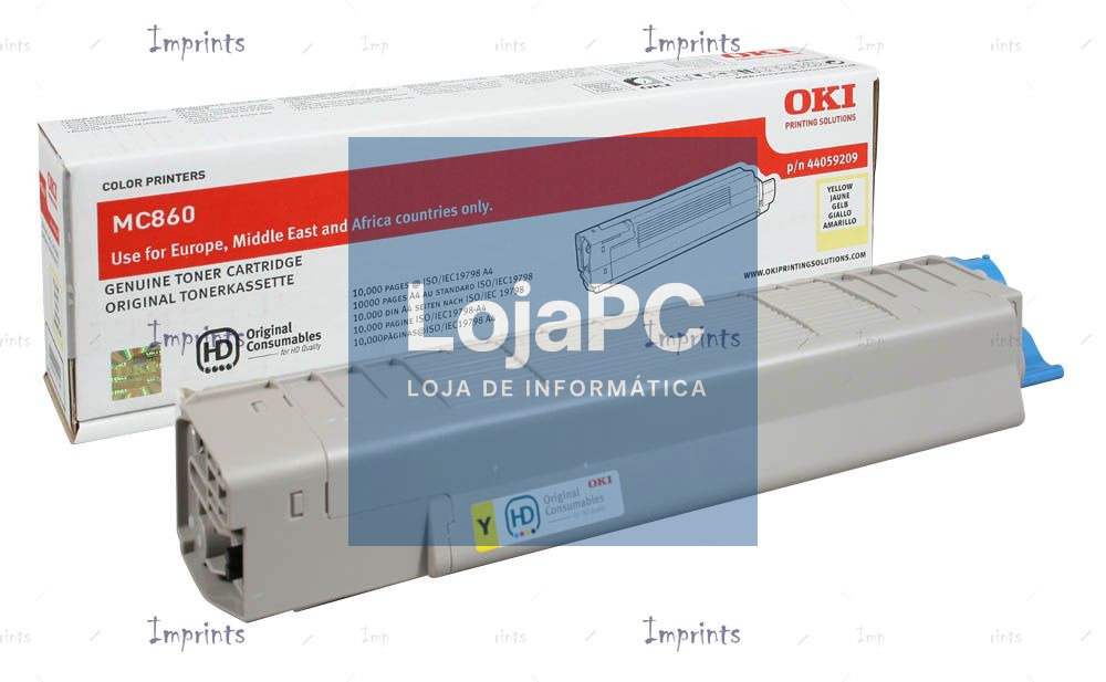 OKI MC860 toner cartridge yellow standard capacity 10.000 pages 1-pack