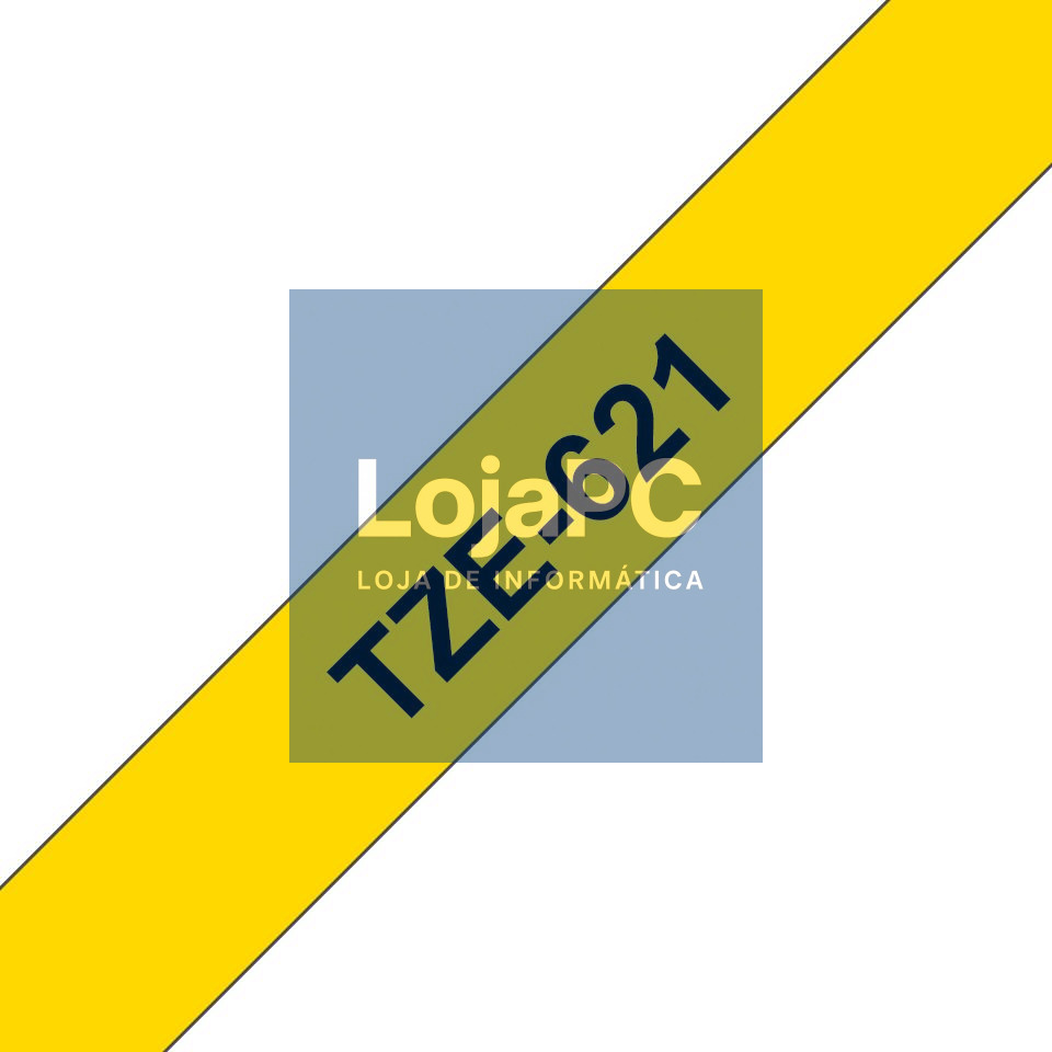 Brother Fita Laminada de 9 mm - Amarelo / Preto, para P-Touch
