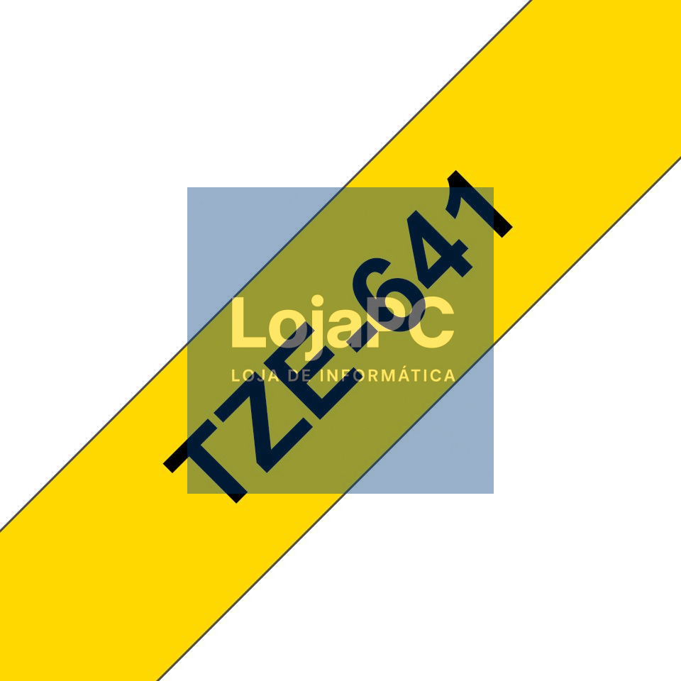 Brother Fita Laminada 18 mm - Amarelo/Preto, para P-Touch