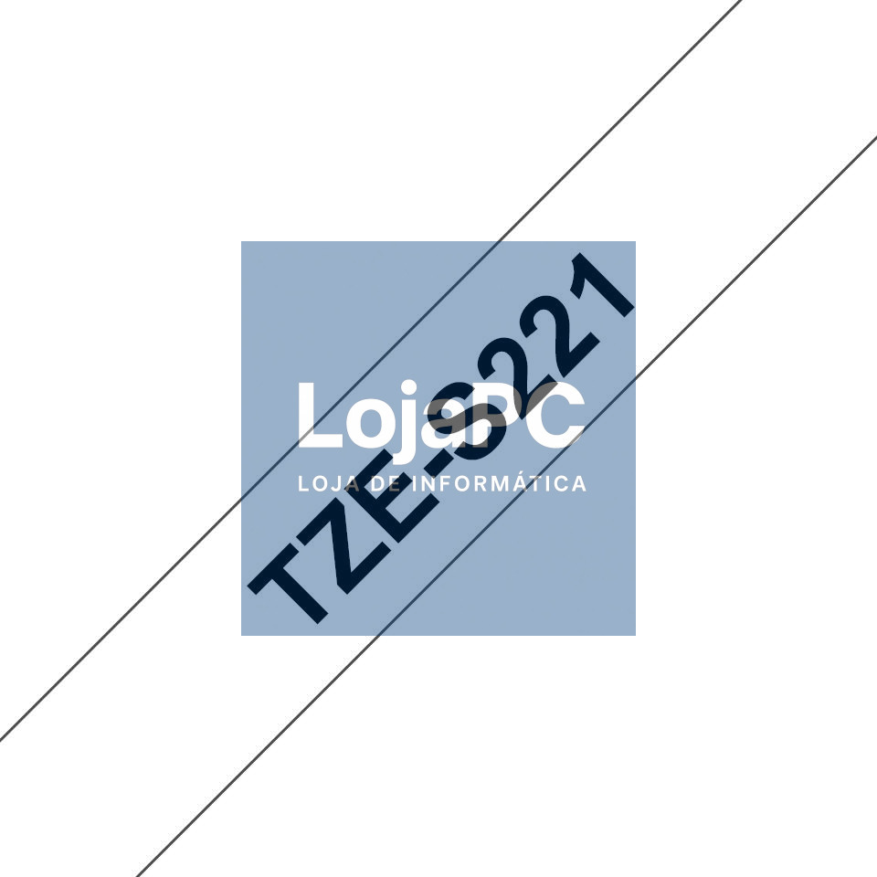 Brother Fita Laminada de 9mm, comprimento 8m - Branco/Preto (super-adesiva) para P-Touch