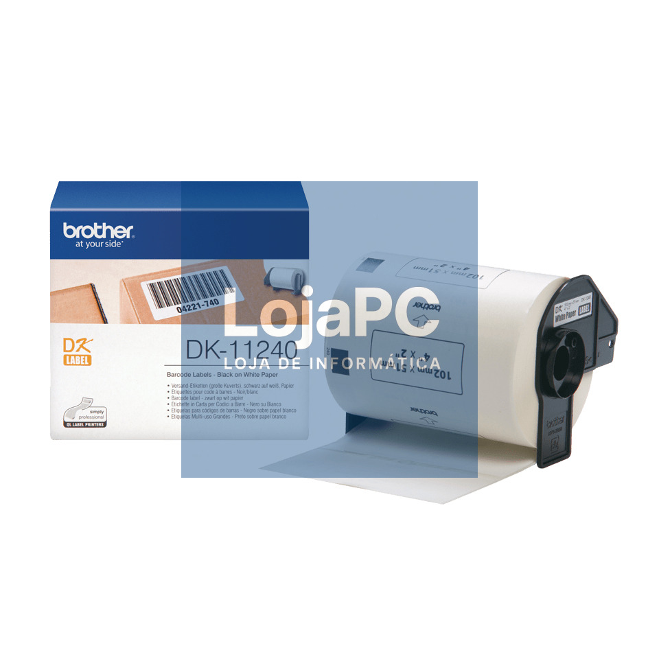 Brother 600 Etiquetas multi-uso grandes (papel). tamanho de etiqueta 102x51 mm - Autocolante