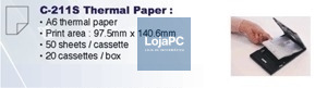 Brother Folhas de Papel térmico A6 (Bloco de 50 folhas) - 1 Caixa de 20 blocos