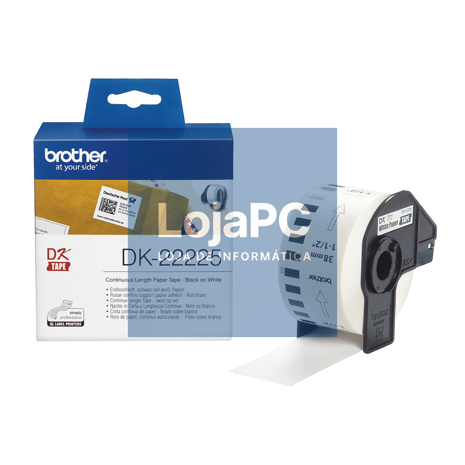 BROTHER DK22225 CONTINUOUS PAPER TAPE 38MMX30,5M