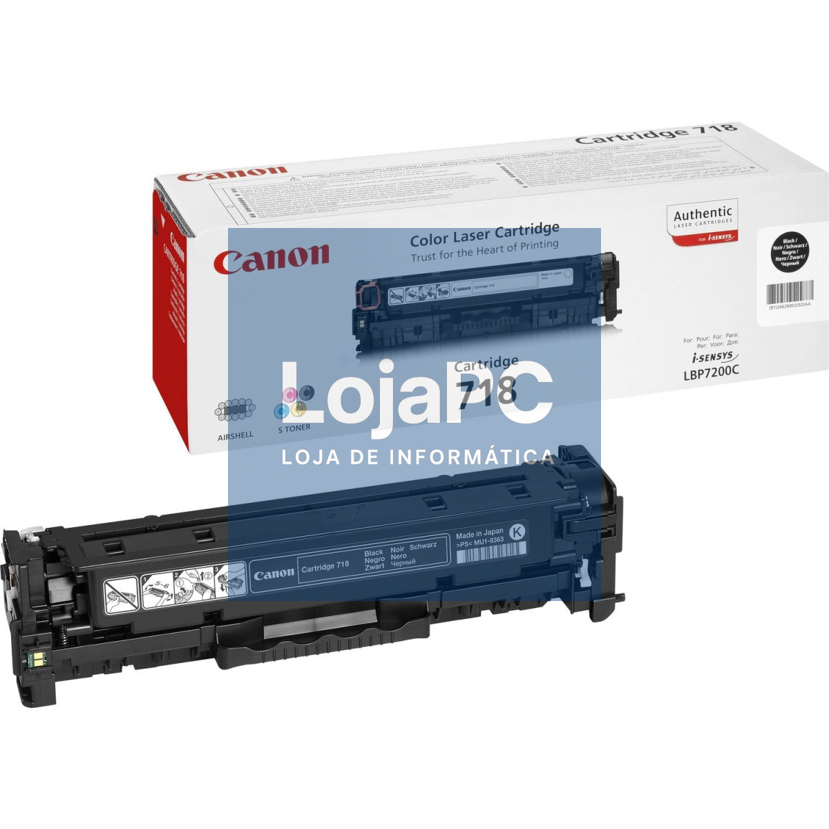 CANON 718 toner cartridge black standard capacity 3.400 pages 1-pack