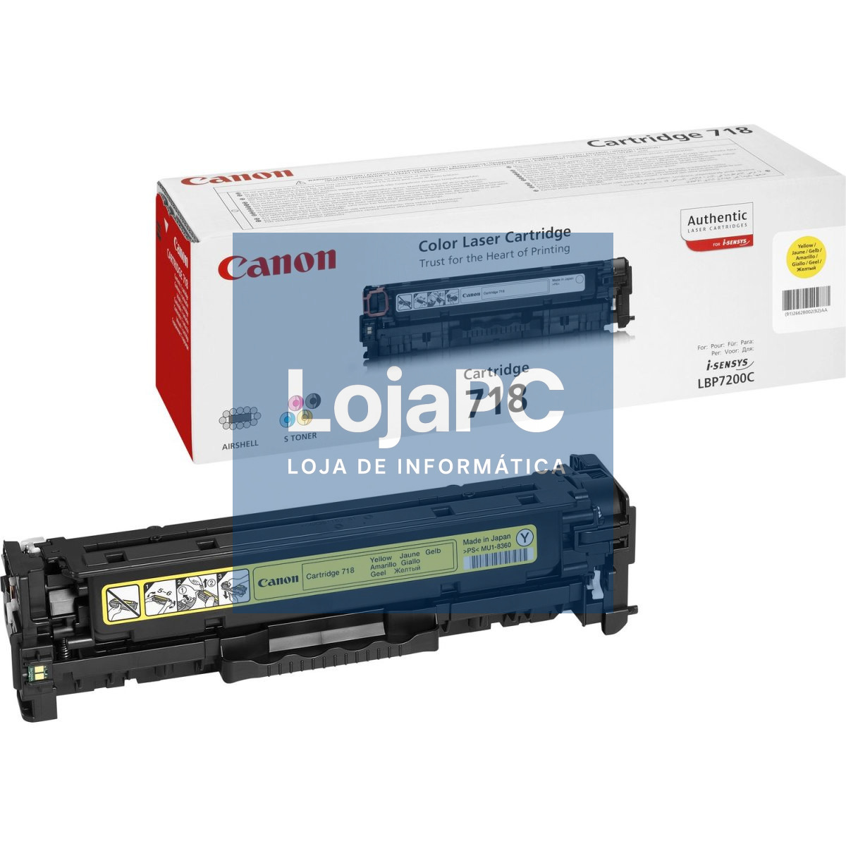 CANON 718 toner cartridge yellow standard capacity 2.900 pages 1-pack