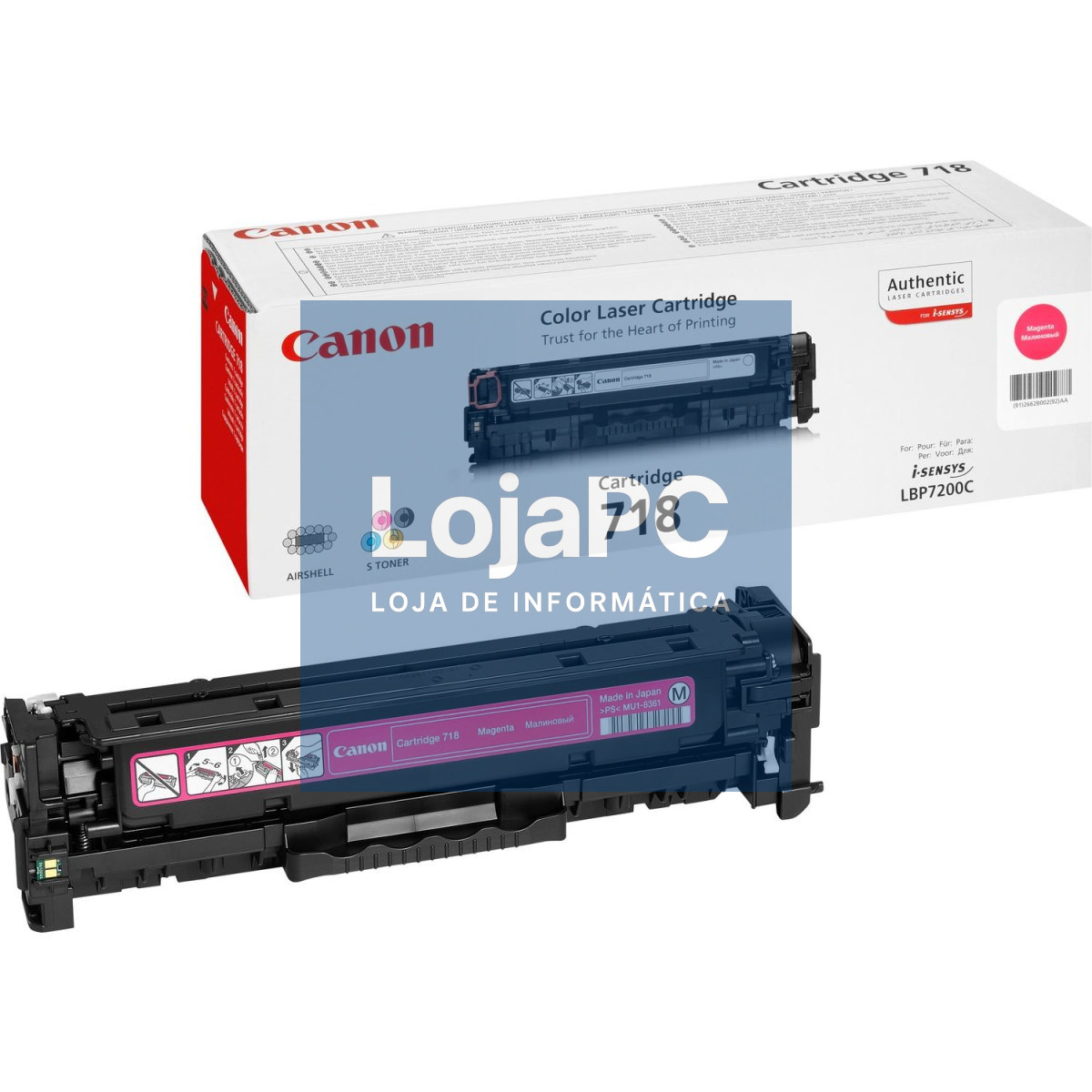 CANON 718 toner cartridge magenta standard capacity 2.900 pages 1-pack