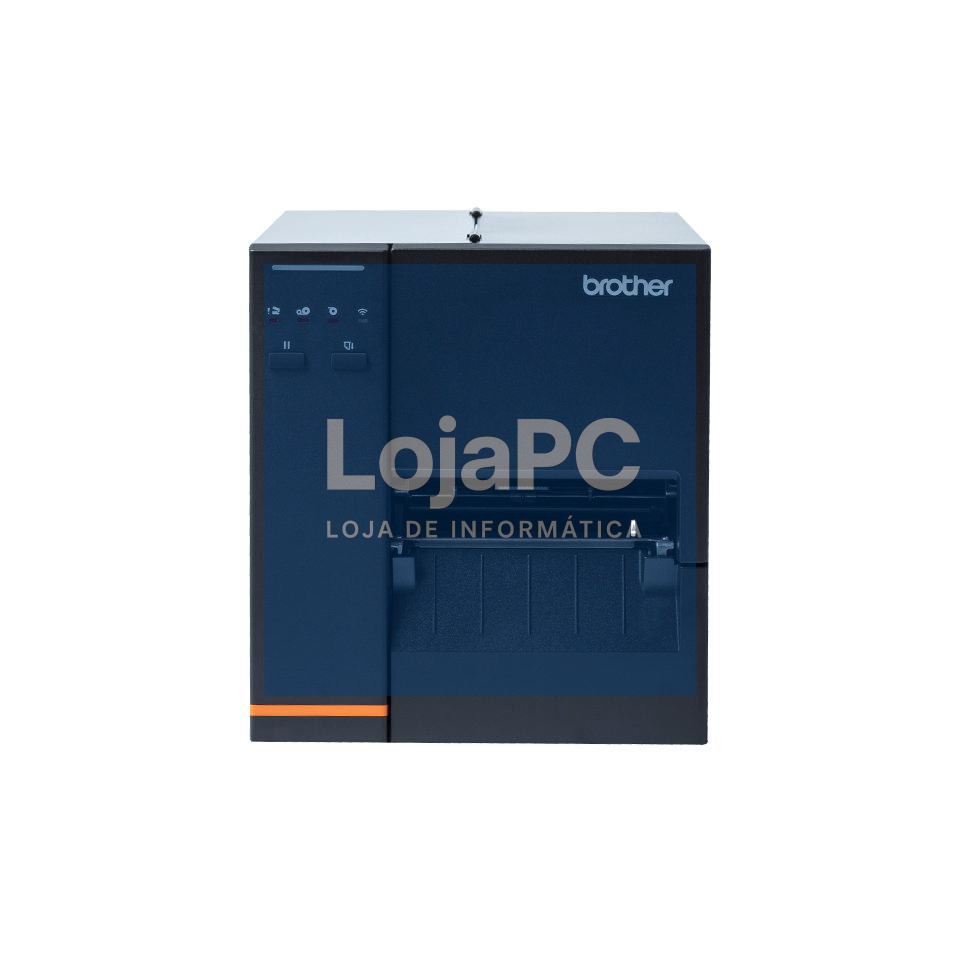 Brother TJ-4005DN - Impressora industrial de etiquetas de tecnologia térmica direta com uma resolução de 203ppp. Placa de rede, série, host USB e design robusto, para altos volumes de impressão