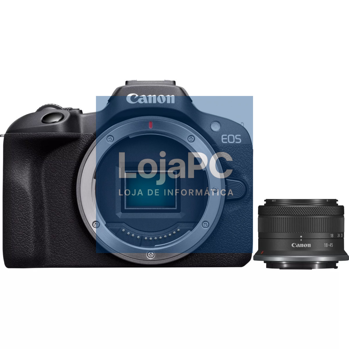 Canon EOS R100 + RF-S 18 – 45mmIS STM - CMOS de 24.1 Megapixels, 4K UHD , Sistema Dual Pixel CMOS AF