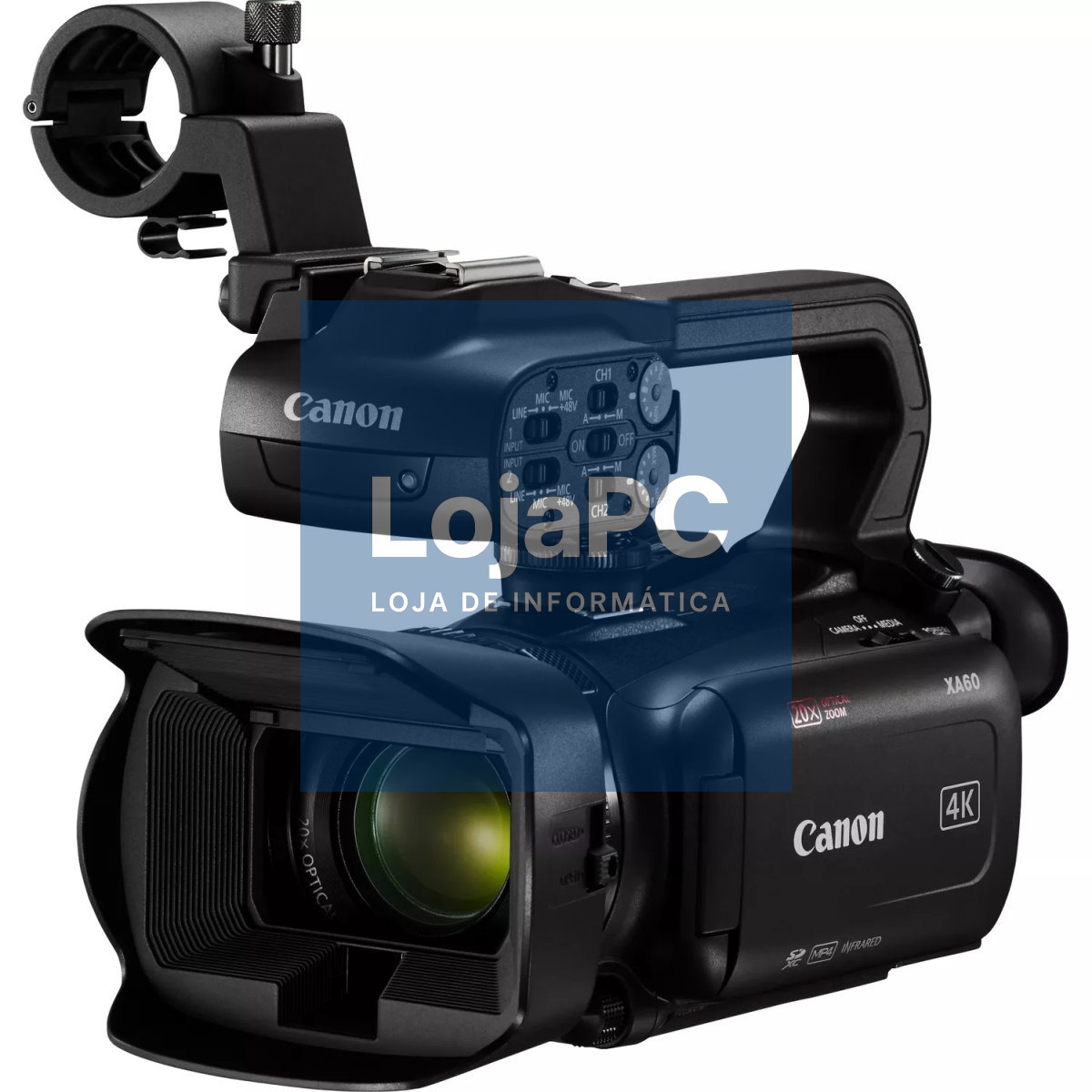 Canon Profissional XA60 - 4K UHD/25P – MP4 até 150 Mbps e XF-AVC até 160 Mbps, Ecrã tátil de 3,5"