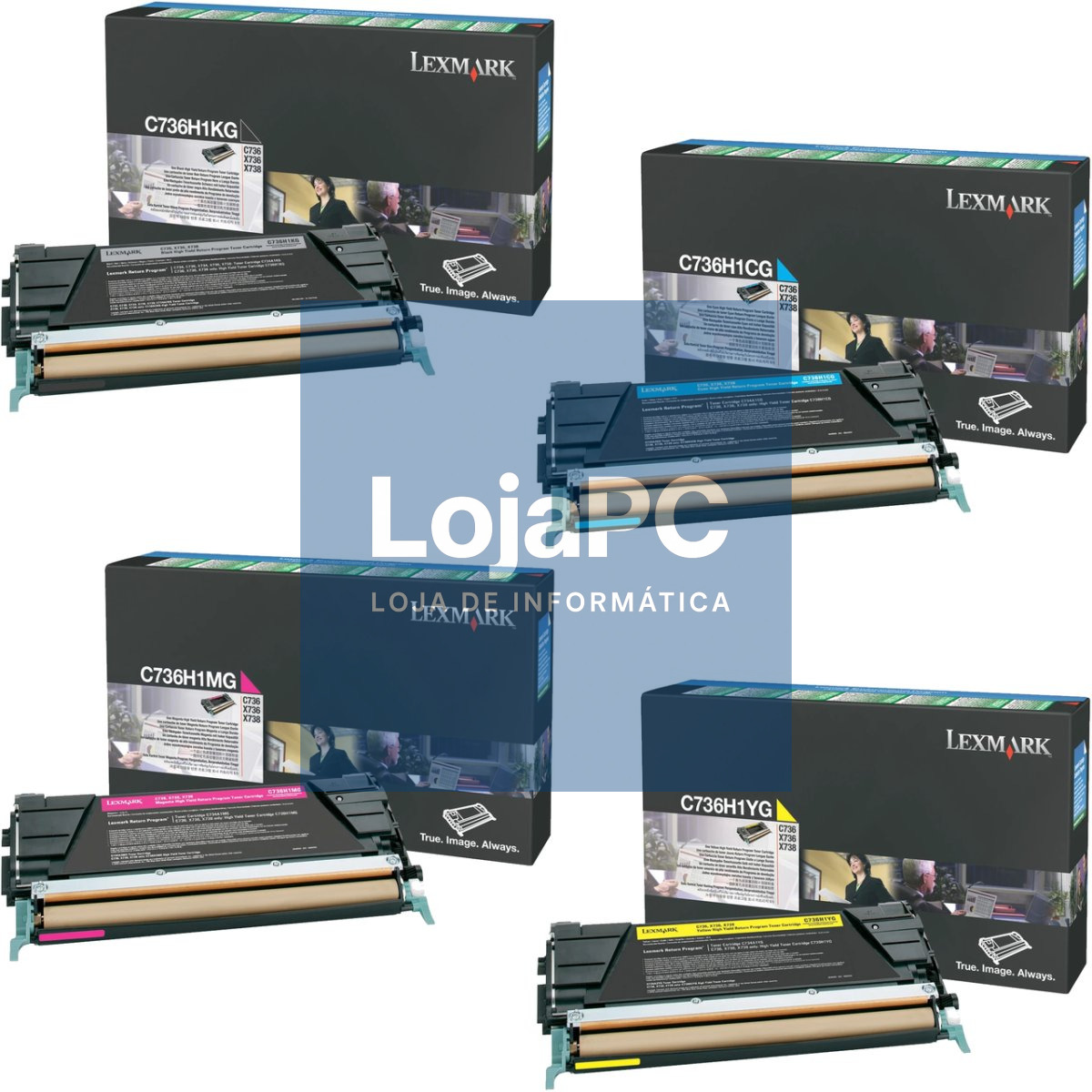 LEXMARK C736 X736 X738 toner cartridge black high capacity 12.000 pages 1-pack return program
