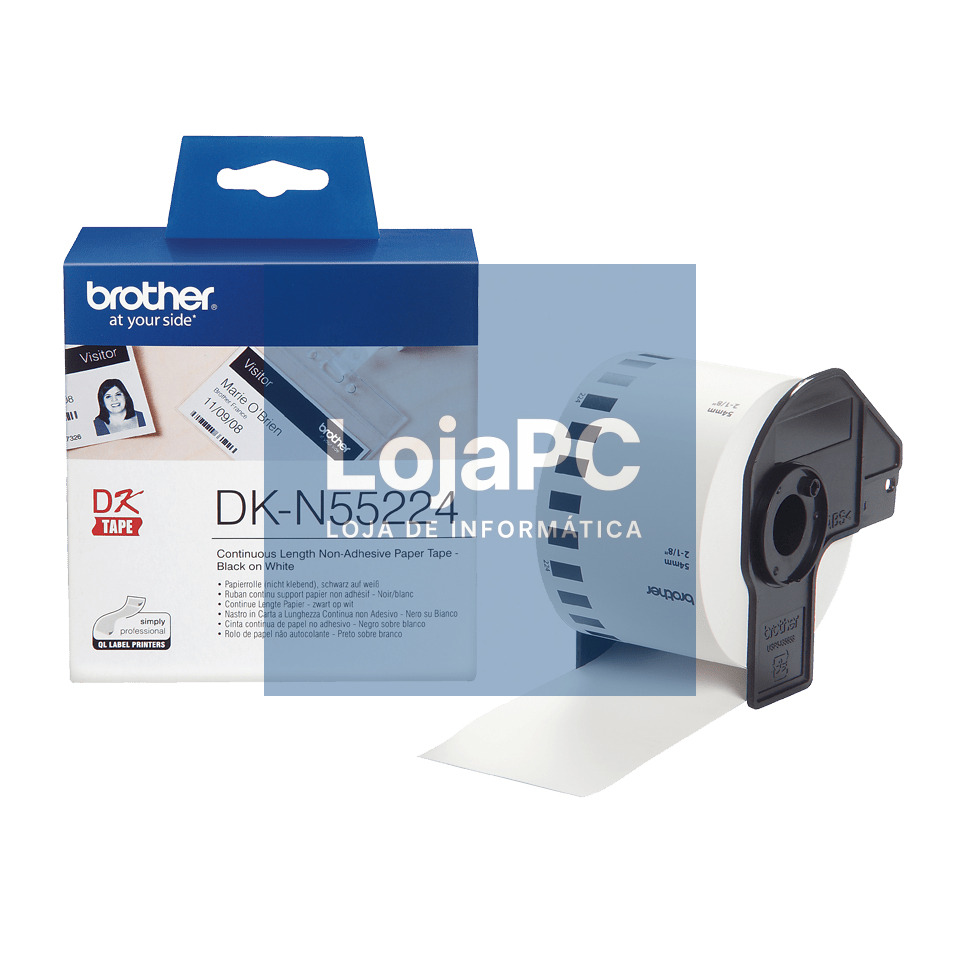 BROTHER DKN55224 paper roll endless withe 30 48m non-adhesive