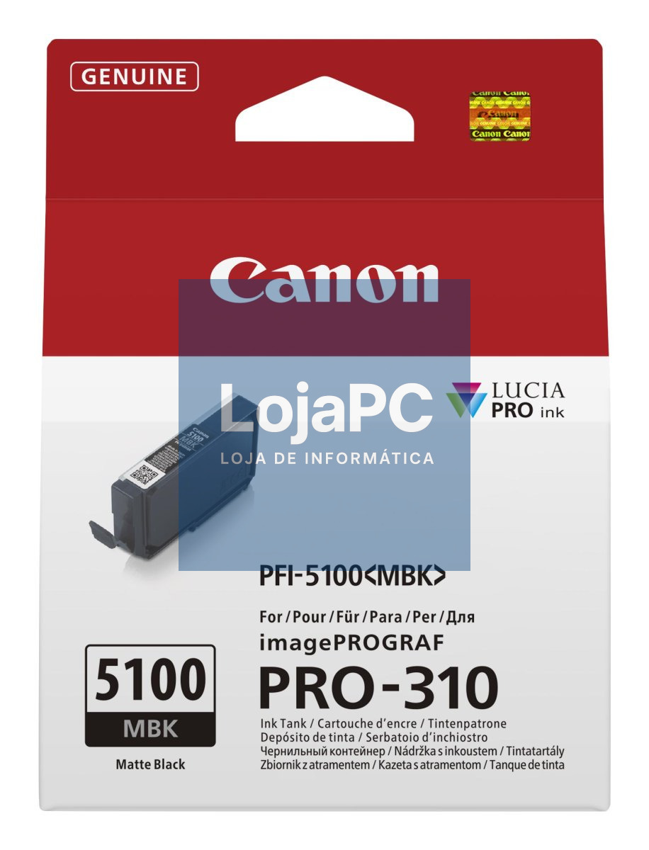 Canon PFI-5100 Matte Black ink tank