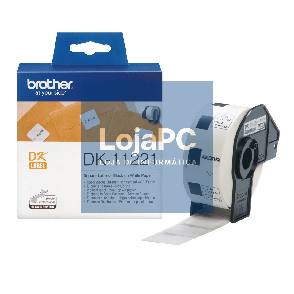 BROTHER DK11221 SQUARE LABEL 23X23MM